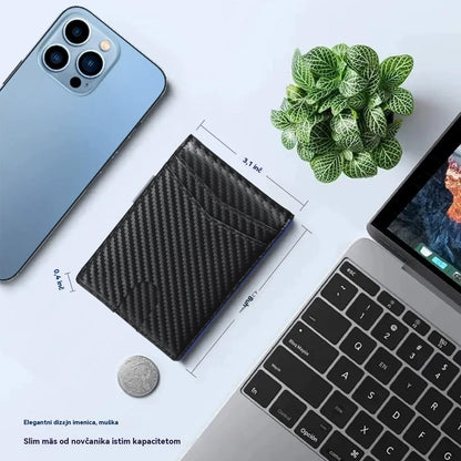 Obavezni muški novčanik 👛 Minimalistički muški novčanik s RFID zaštitom 👨