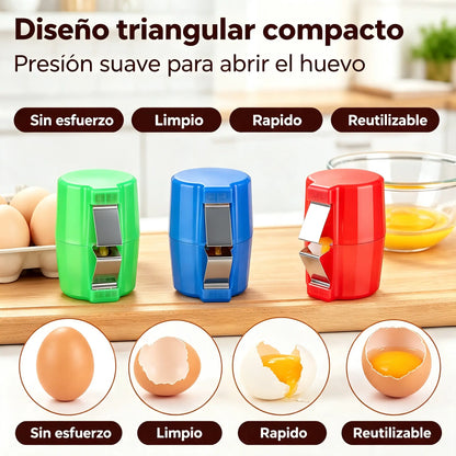 【3 piezas 25 euros】🍳 Rompehuevos rápido: rompe cientos de huevos más rápido y de forma más limpia 🔥