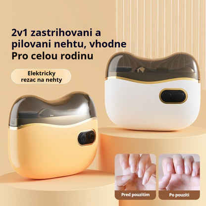 ✂️💅🔥Nový model 2025!🔥 Multifunkčná elektrická brúska + elektrické klieštiky na nechty s ochranou proti zvieraniu