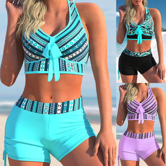 🥰✨[S-5XL] Set de costume de baie cu imprimeu pentru femei, nou, 2024 