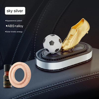🔥🔥🚗【Časovo obmedzená ponuka】【Obmedzené množstvo】Nový aromaterapeutický prístroj do auta, solárny rotačný aromaterapeutický prístroj na futbalovú loptu, parfum do auta