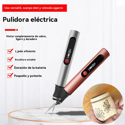 🏆🏆Pluma de grabado multifuncional recargable de iones de litio de larga duración para decoración de uñas y pulido eléctrico