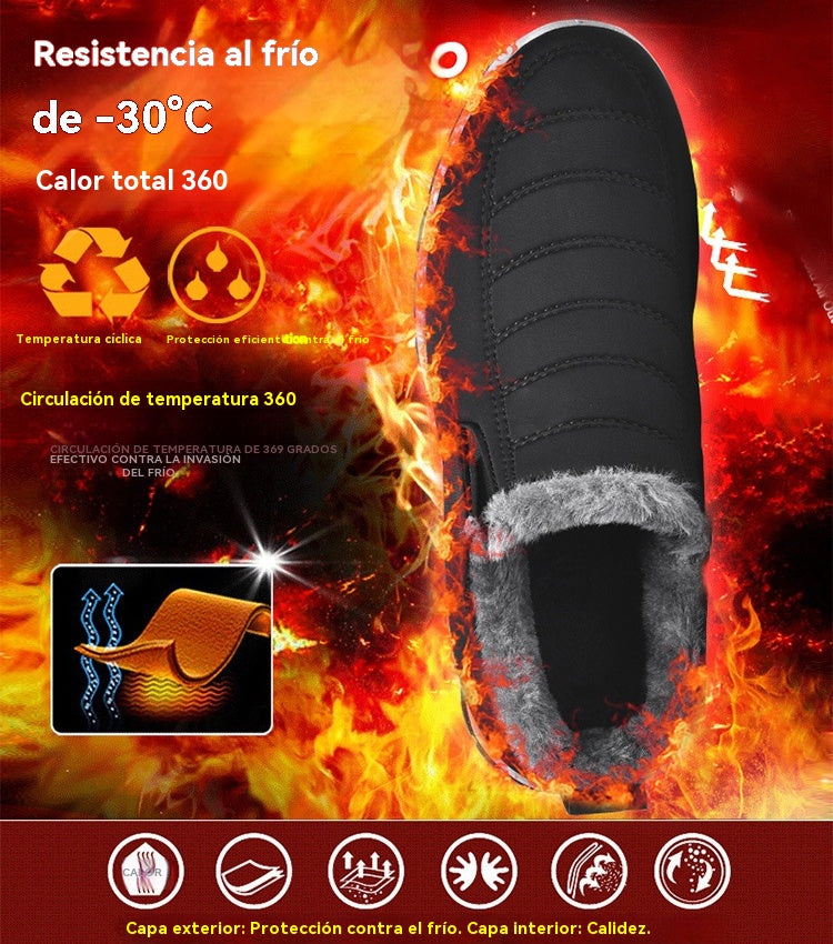 🔥【35-48】Unisex zimní boty s fleecovou podšívkou, teplé, pohodlné a protiskluzové do chladného počasí.