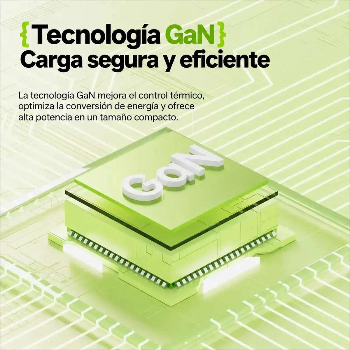 ⚡ Cargador de pared GaN 2 en 1 con cable retráctil 🔋