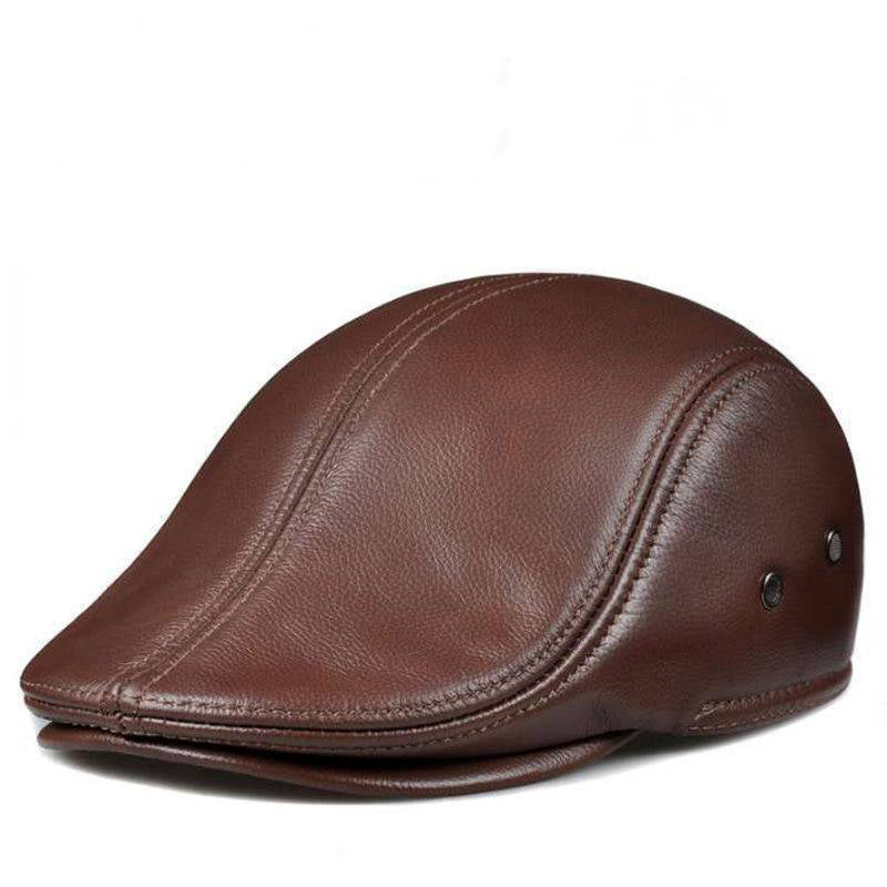 🔥🧢Muška zimska beretka, kožna kapa s toplim štitnicima za uši, udobna i visokokvalitetna · Besplatna dostava