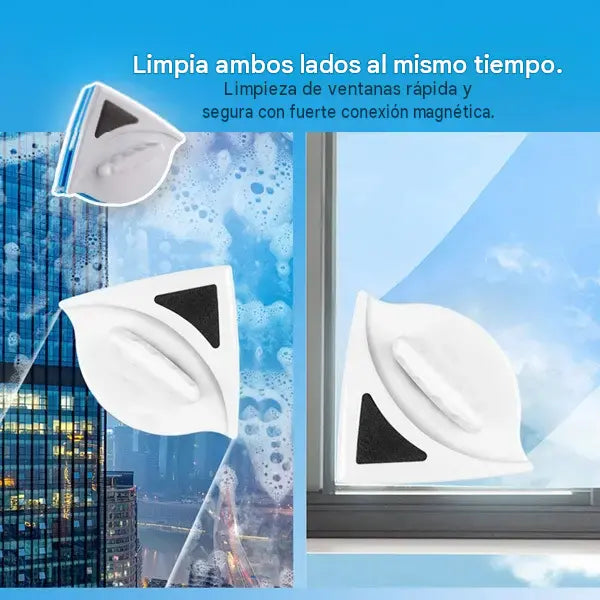 ⚡ Limpiador de ventanas magnético: ¡aumenta el área de limpieza en un 30%, una sola sesión de limpieza para resultados perfectos! 🧊🌀