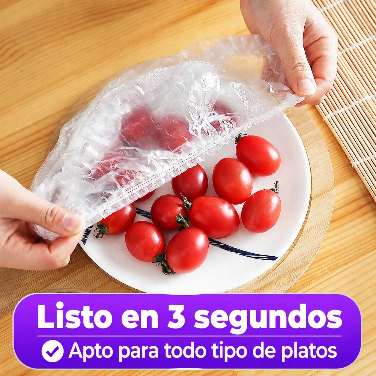 【Compra 1 y llévate 1 gratis · 200 unidades】Fundas desechables para conservar alimentos, aptas para uso alimentario
