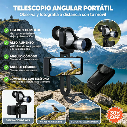 【🔭】Mini telescopio monocular para teléfonos móviles – Compatible con todos los teléfonos móviles
