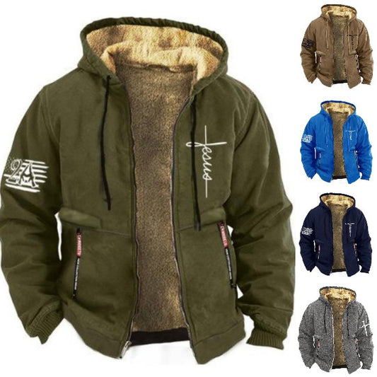 【S-3XL】 Módne pre mužov, jeseň a zima, ľahká zamatová zosilnená bunda 3798506