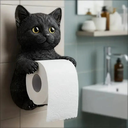 🐱【Horúci výpredaj roka】💥Roztomilý držiak na toaletný papier s motívom mačky✨📦Doprava zadarmo – skladom