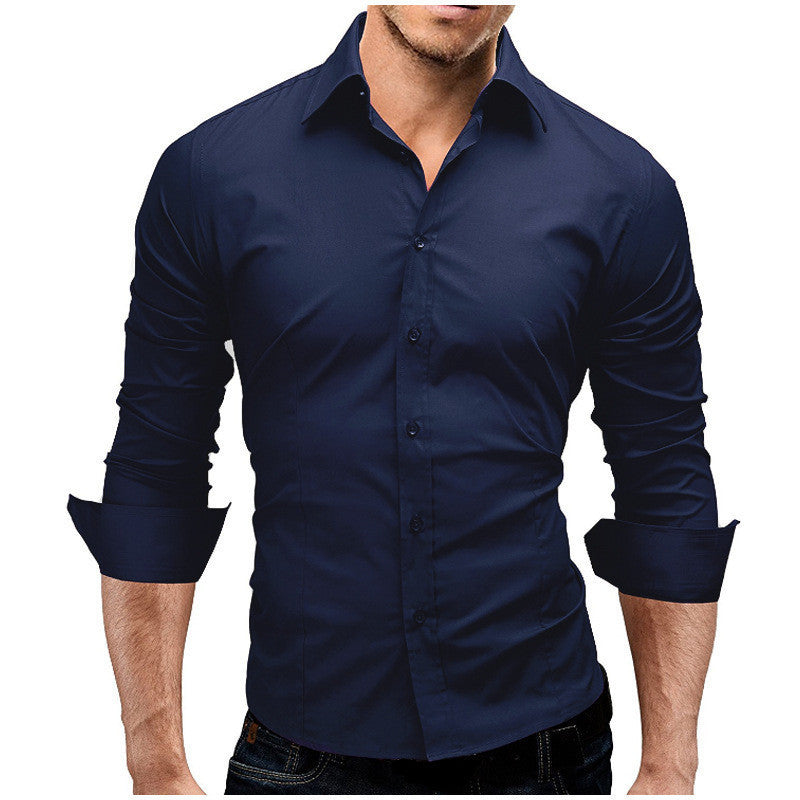 🔥👕【M-3XL】Мъжка стилна бизнес риза с дълъг ръкав 2026