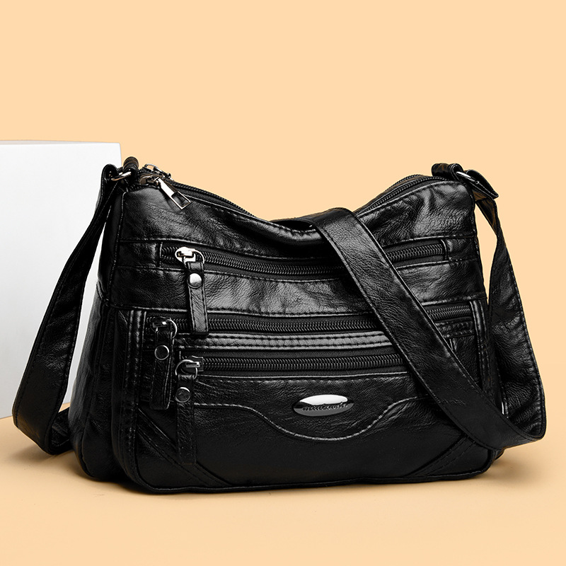 👜 💟Nuevo bolso de hombro de piel suave con múltiples compartimentos, elegante y con estilo.