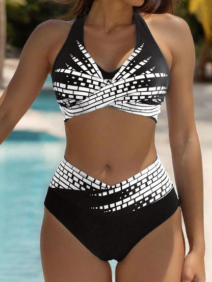 👙Zľava 50 % 💥【40-130kg】👉 Dvojdielne bikiny pre ženy vo väčších veľkostiach ✅ Vysoký pás ✅ Vysoká elasticita ✅Platba pri doručení