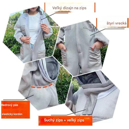 【M-2XL】Celotelový ochranný včelársky oblek pre bezpečnú prácu s včelami，Keď nechcete riešiť bodnutia ani horúčavu