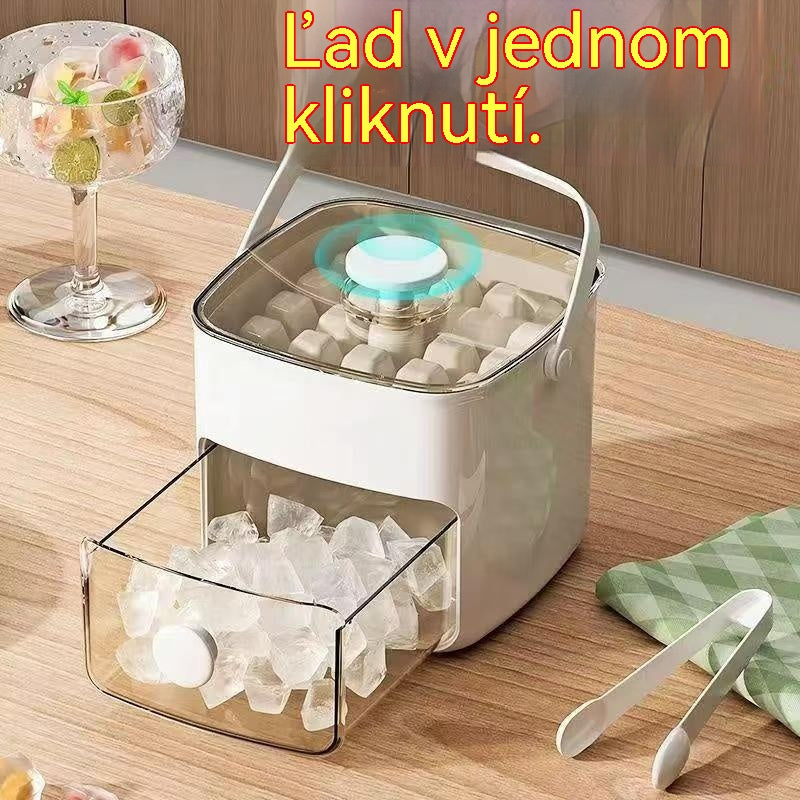 💞Predaj presiahol 50 000! 💥🥤🧊 50% zľava! Výrobník ľadu s funkciou skladovania ľadu: vyrobí 48 kociek ľadu naraz, nepriepustné veko 🏖️✅