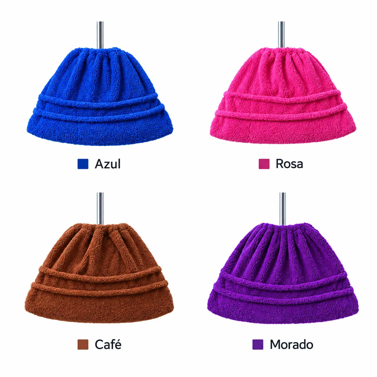 4 unidades por solo 27 €✨ ¡Limpia Más en Menos Tiempo! Fundas Reutilizables para Escoba 🧹