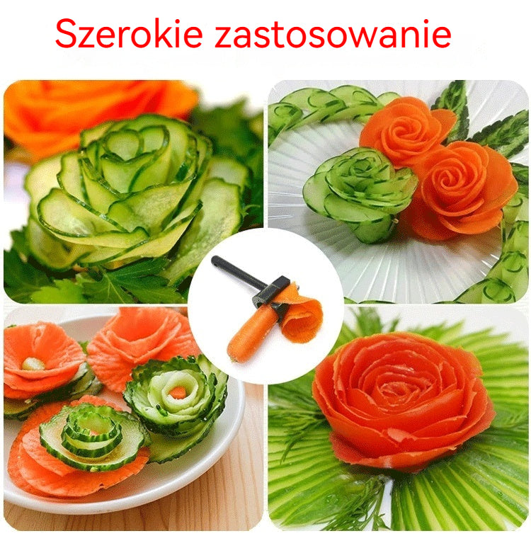 🔥【Kup 1, otrzymaj 1 gratis】💮 Narzędzie do zwijania kwiatków z owoców i warzyw —— Łatwe w użyciu, za jednym razem uzyskasz idealny kształt kwiatka