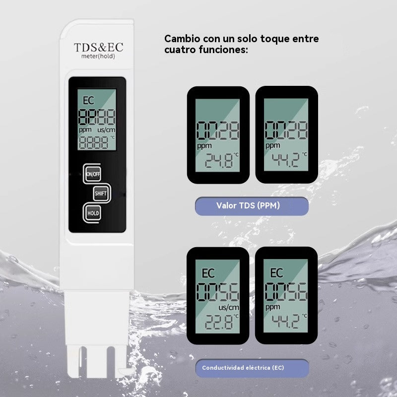 🔥 Nuevo Modelo 2025 Analizador Multifuncional de Calidad del Agua TDS