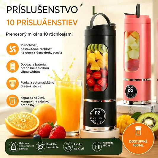 ✨🍹 Bezdrôtový prenosný mixér 🔥 Bezdrôtový prenosný dizajn
