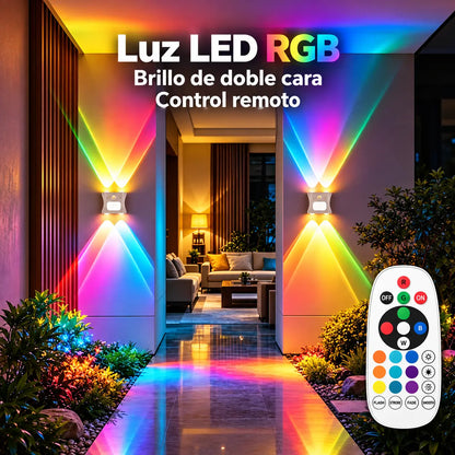 Aplique de pared con sensor de movimiento y mando a distancia