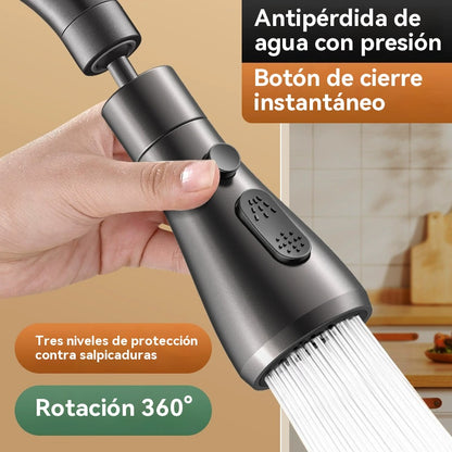 🚰【Cartucho de filtro gratuito】🔥Boquilla de Filtro para Grifo con Giro de 360°