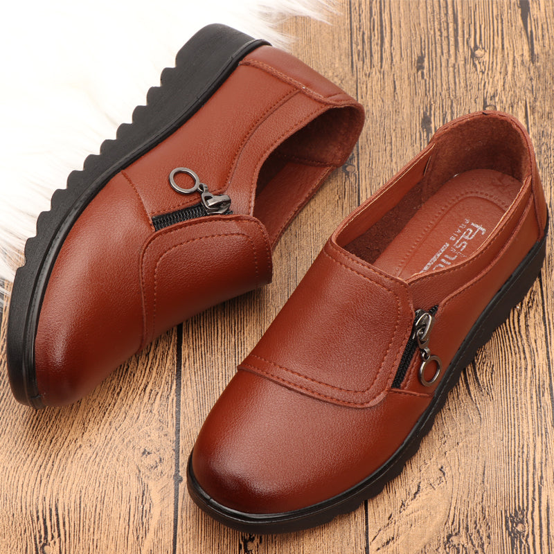 🔥👟【Tallas 35-41】Cómodos zapatos de mujer de piel auténtica, suela suave, antideslizante y resistente al desgaste, calidad garantizada.