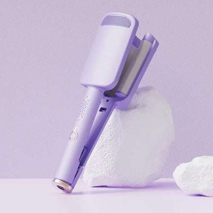 🔥 1 unidad por 33 euros ✨ 🌸 Rizador de pelo de 32 mm: para rizos grandes y con mucho movimiento, 4 niveles de temperatura y tecnología de iones negativos. ¡Consigue un peinado de peluquería en casa! 💇‍♀️