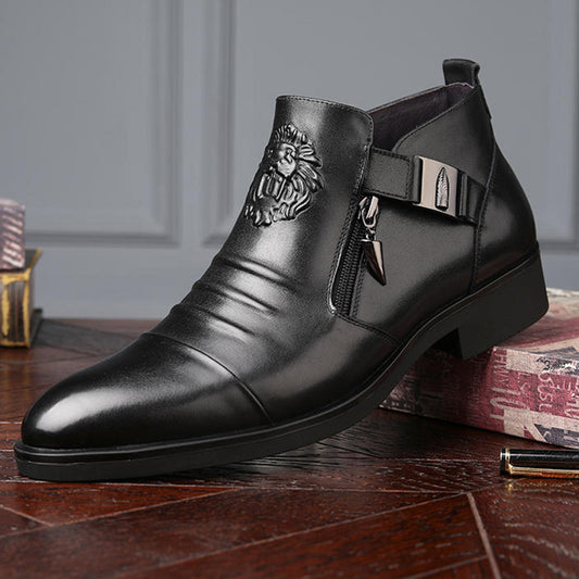👞【39-45】Ghete bărbătești noi din piele, piele de vacă de înaltă calitate, lucrate manual 3768472 