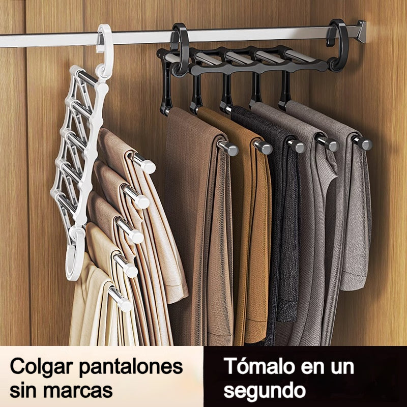 🔥 ¡Compre más, ahorre más! 🔥 Estante de almacenamiento de pantalones multicapa, plegable, telescópico y multifuncional para el hogar 🏠✨