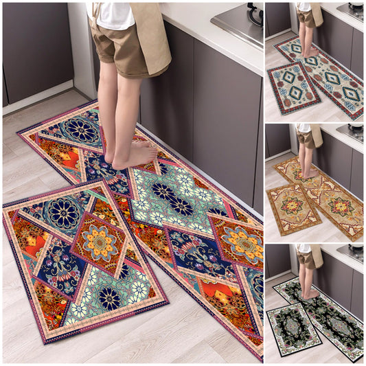 💥49% zľava 【40*60cm+40*120cm】🌺Protišmykový kuchynský koberec Dlhý savý kuchynský koberec 3873552