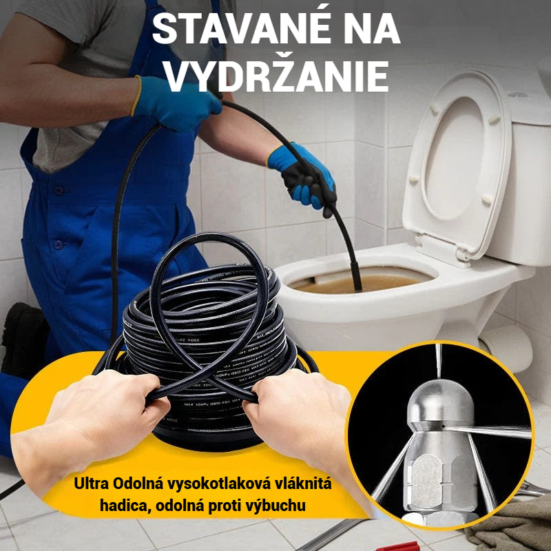 🔗Nástroj na čistenie odpadu s pripojením k autoumyvárni 🚰Čistič odpadu do kúpeľne/kuchyne 🧹Vysokotlakový vodný prúd pre rýchle uvoľnenie, odolný voči vysokému tlaku a nepriepustný 💧Nevyhnutnosť v každej domácnosti