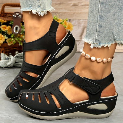 【34-44】Sandalias de cuña casuales para mujer, transpirables y cómodas