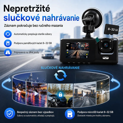 🚗HD 1080p nahrávanie z auta pomocou cúvacej kamery
