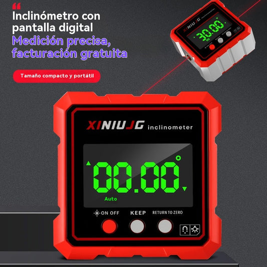 ⚡🔋 Nivel electrónico recargable con imán: mide en segundos