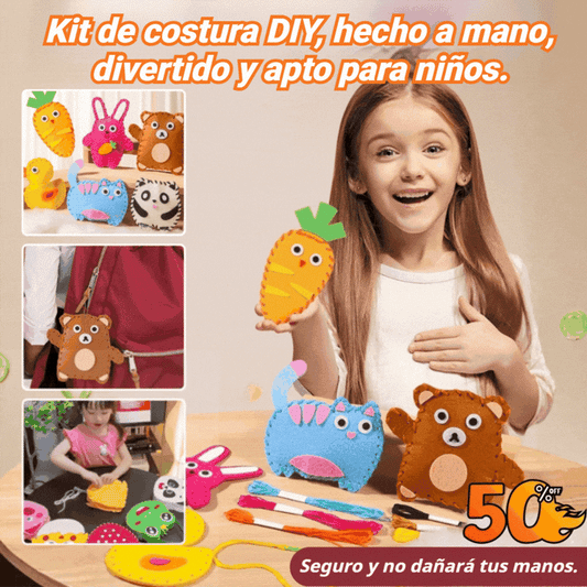 🧵🎁【Compre 1 y obtenga 1 gratis】Kit de costura hecho a mano DIY interesante para niños