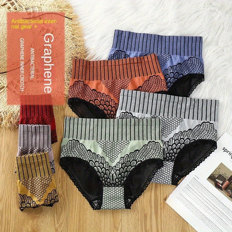 🔥50% de descuento el último día🔥🔥【7piezas】🦋[40-85kg]Bragas con control de barriga de cintura alta para mujer