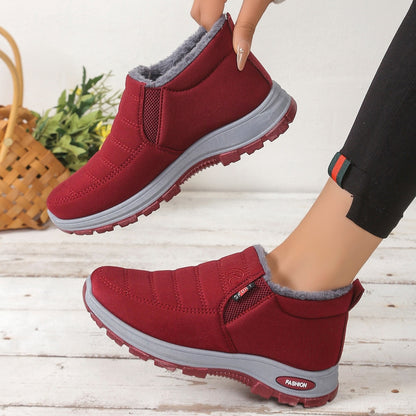 🔥【50% popust】【35-48】Unisex zimski škornji s podlogo iz semiša - topli, udobni in nedrseči, idealni za hladno vreme.