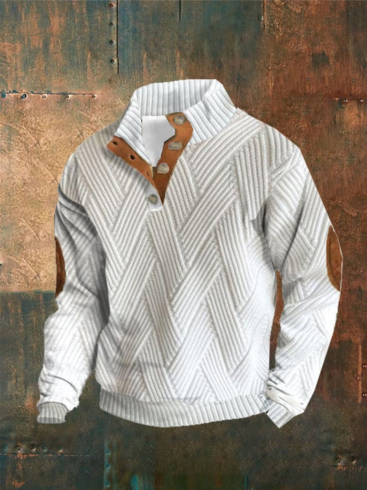 🔥【S-5XL】Cămașă bărbătească casual cu guler înalt și mânecă lungă, de toamnă și iarnă, 3780615 