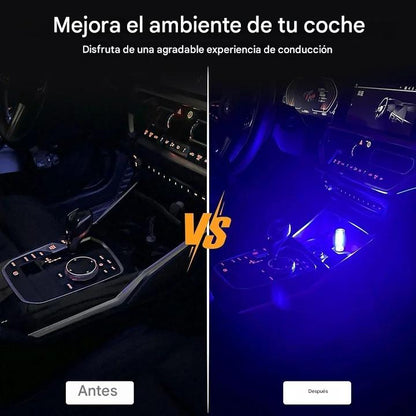 【50% de descuento】【Compra 1 y lleva 1 gratis】Luz nocturna USB para coche