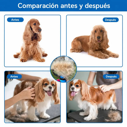 【Compra 1 y llévate 1 gratis】🐾 Rastrillo deslanador y desenredante para perros y gatos – elimina pelo muerto y nudos con suavidad