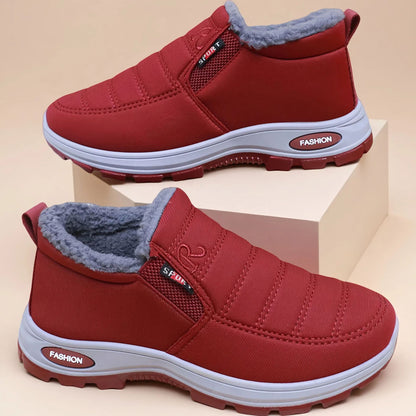 👢Dámské bavlněné boty, dámské kozačky větších velikostí/chladuvzdorné a teplé bavlněné kozačky pro střední a starší věk/sametové a silné sněhule, dámské boty s vysokou podrážkou