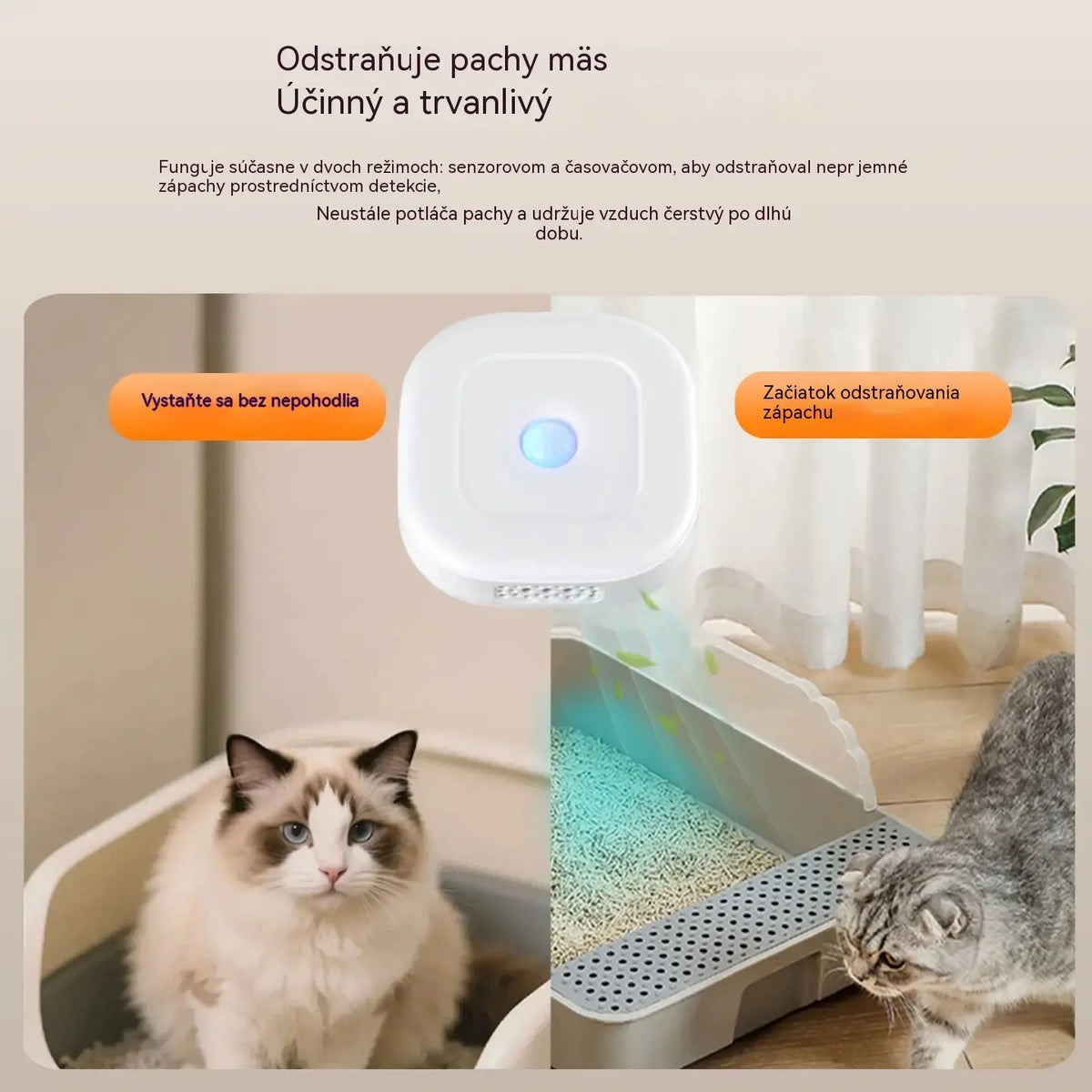 🌬️🐾Inteligentný odstraňovač pachov po domácich miláčikoch so závesným popruhom