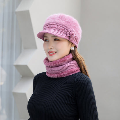 [Compra uno y llévate otro gratis] Gorro y bufanda de forro polar cálido para mujer, ideal para otoño/invierno 4147914