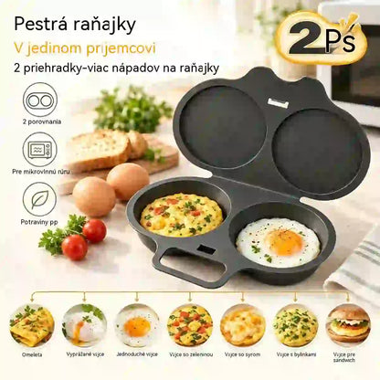 🎁2 kusy za 21 €💥Vajíčkový hrniec do mikrovlnky: dvojitý, nepriľnavý a ľahko sa čistí.🏠