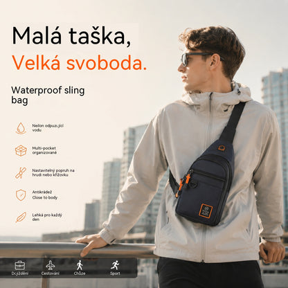 【Kúpte 1, získajte 1 zadarmo】🎒 ✨ Vodeodolná crossbody taška s viacerými vreckami – organizovaný úložný priestor, nastaviteľný popruh, konektor pre slúchadlá