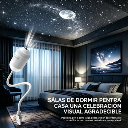 Proyector de cielo estrellado LED USB de alta definición + luz nocturna (2 en 1)