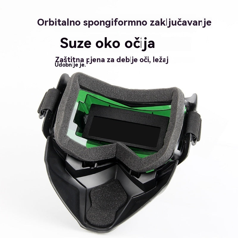 🔥😎Potpuno automatska maska za zavarivanje s prekidačem svjetla i zaštitnom maskom za zavarivače koja se montira na glavu