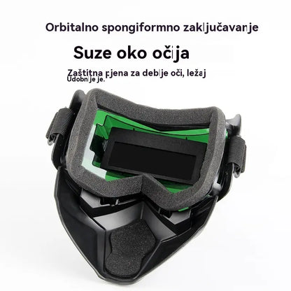 🔥😎Potpuno automatska maska za zavarivanje s prekidačem svjetla i zaštitnom maskom za zavarivače koja se montira na glavu