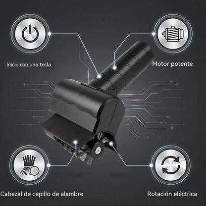 🔋🧹 Cepillo eléctrico inalámbrico para limpieza de barbacoas – batería de litio, multifuncional y fácil de usar 🔥🍖