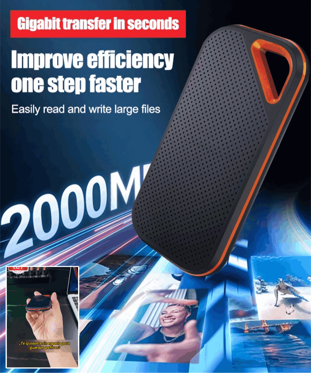 🔥【Último día con 50 % de descuento】🔥【6TB】Disco duro de estado sólido móvil de alta velocidad